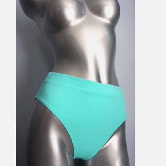 Victoria Secret Seafoam Glow High Leg Midrise High Waist Cheeky Bikini Bottom XS - Picture 1 of 4